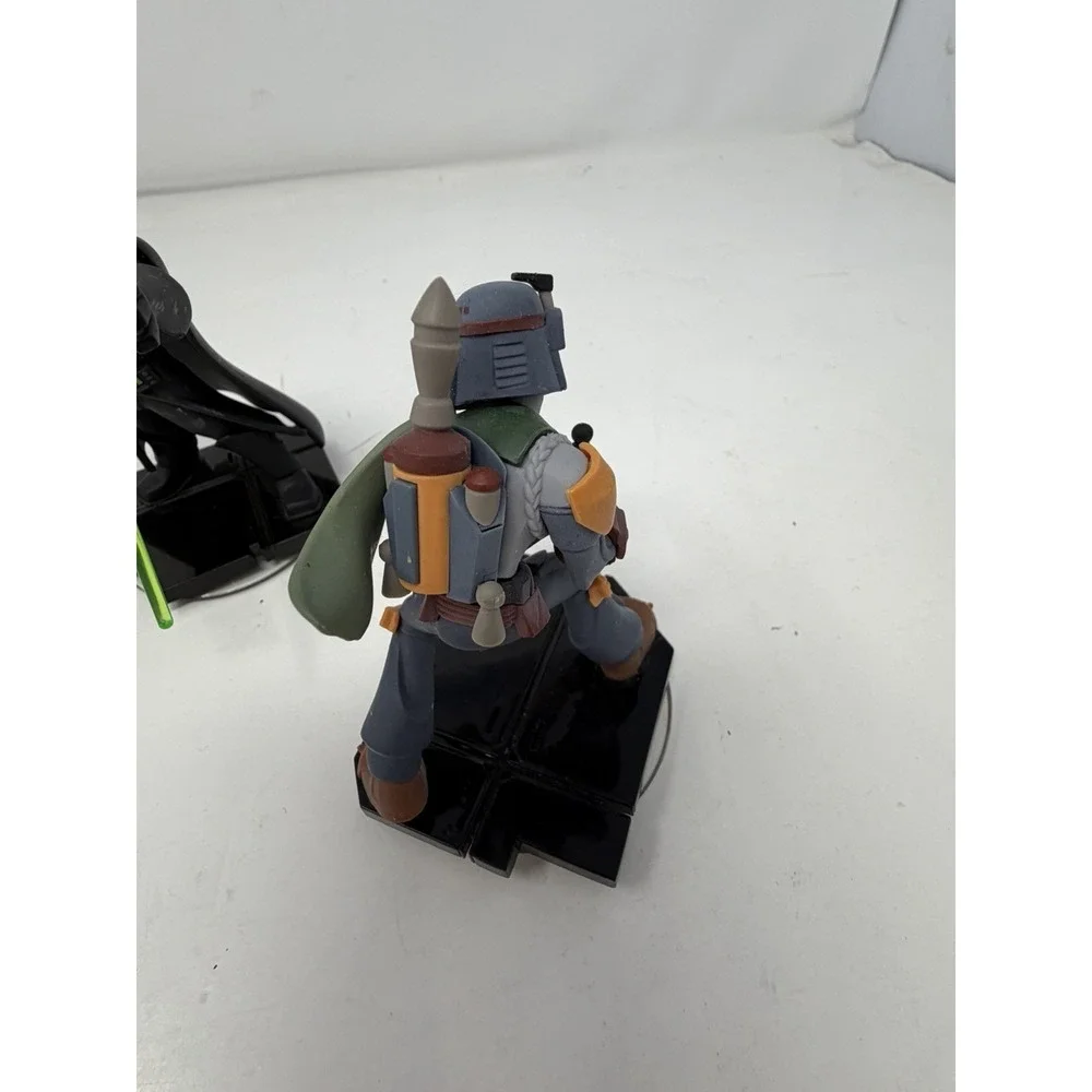 Disney Infinity 3.0 Star Wars 6 Figure Lot: Vader, Boba Fett, Han Solo, Rey,Finn